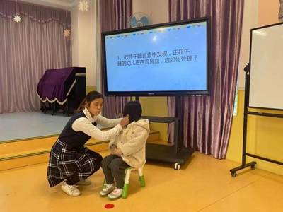 展專業技能 亮保育風采——清城區云山詩意快樂堡幼兒園舉辦保育員應急技能比賽